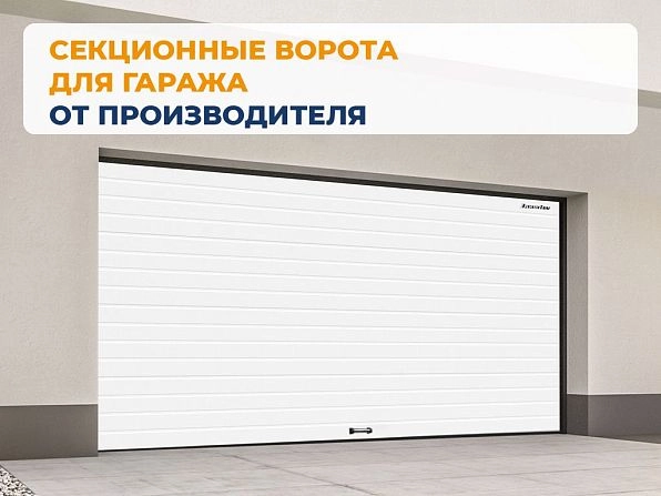 Секционные ворота 3300х2500 мм белые DoorHan RSD02, ulan-ude.doorhan.ru